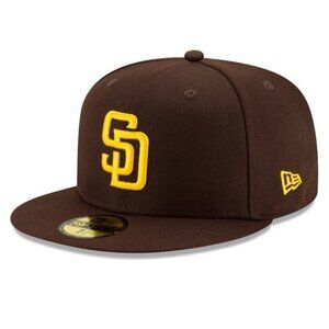 Men's New Era Brown San Diego Padres Authentic Collection On-Field 59FIFTY 7 7/8